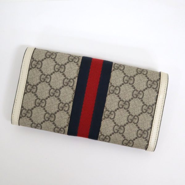 2000090256300035 2 Gucci Ophidia Bifold Long Wallet Beige