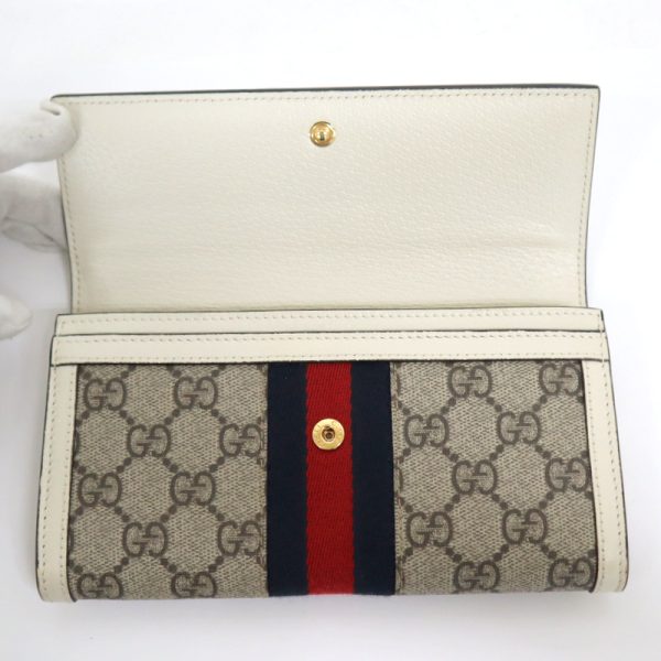 2000090256300035 4 Gucci Ophidia Bifold Long Wallet Beige