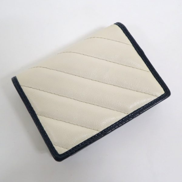 2000090256500045 2 Gucci GG Marmont Compact Wallet Ivory Navy