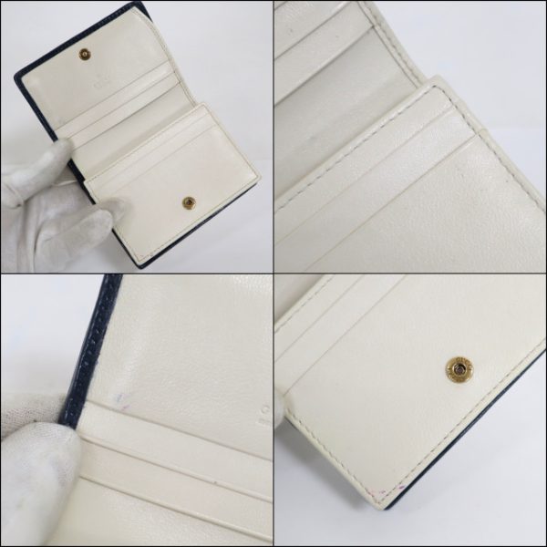 2000090256500045 5 Gucci GG Marmont Compact Wallet Ivory Navy