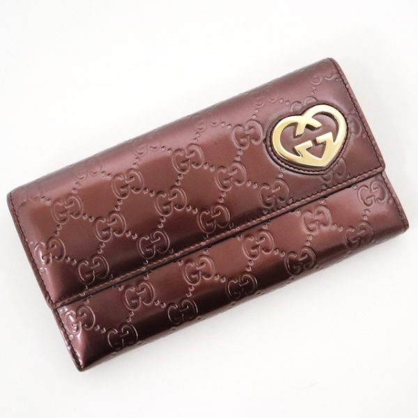 2000090256500072 1 Gucci Bifold Long Wallet Purple