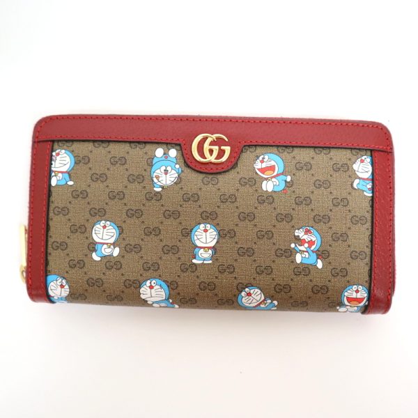 2000090256500104 1 Gucci Doraemon Long Wallet Brown