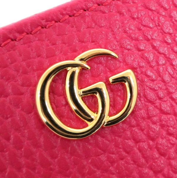 2000090256600081 3 Gucci Compact Bifold Wallet Double G Leather Ruby