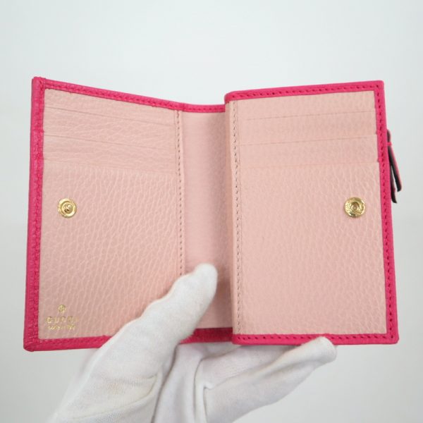 2000090256600081 6 Gucci Compact Bifold Wallet Double G Leather Ruby