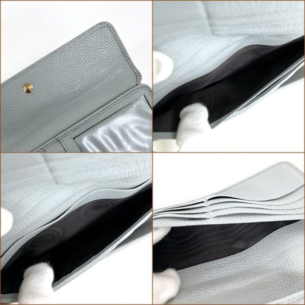 2000090256800017 9 Gucci Continental Wallet Gray