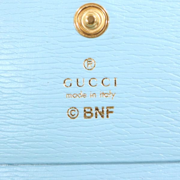 2000090257000015 9 Gucci Bifold Wallet Rainbow Star Banana Light Blue Gold