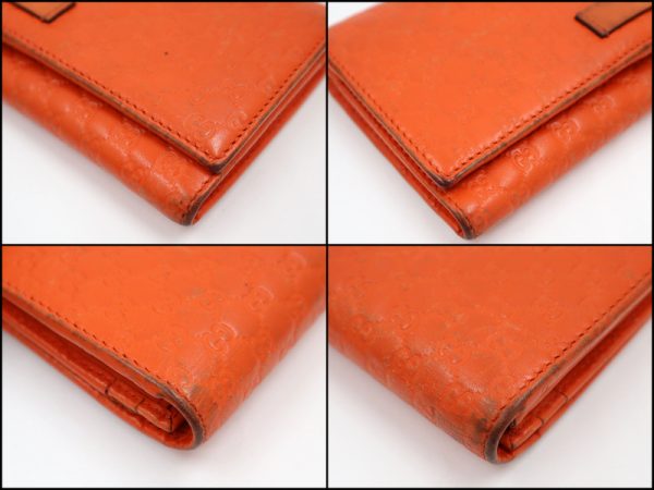 2000097255400187 5 Gucci Micro Guccisima Bifold Long Wallet Orange