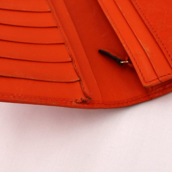 2000097255400187 9 Gucci Micro Guccisima Bifold Long Wallet Orange