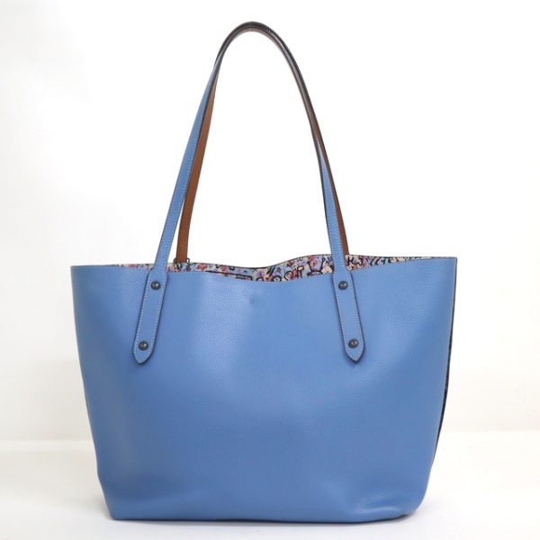 2000099256100140 2 Coach Keith Haring Collaboration Tote Bag Leather Blue