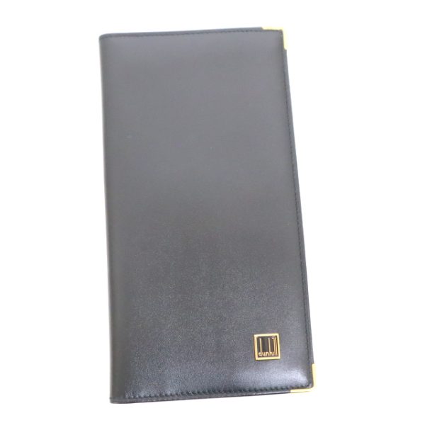 2000138256600002 1 Dunhill Billfold Card Long Wallet Leather Black