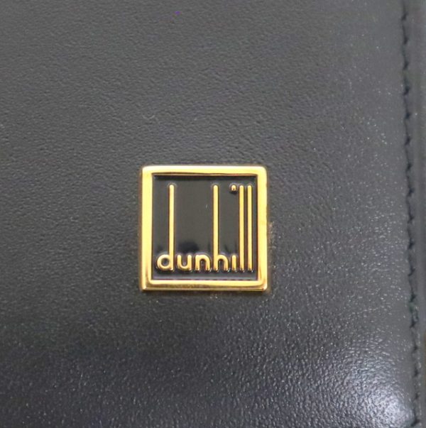 2000138256600002 5 Dunhill Billfold Card Long Wallet Leather Black