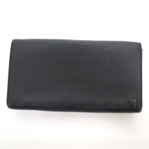 2000138257000002 1 Dunhill Bifold Long Wallet Leather Black