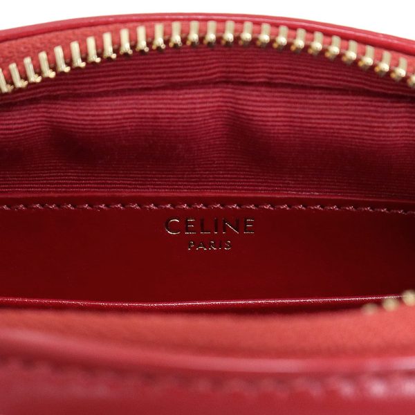 200013875019 8 Celine C Charm Small Camera Bag Calfskin Red