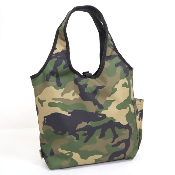 2000147255900006 2 Hunting World Borneo Charity Tote Bag Canvas Camouflage Black