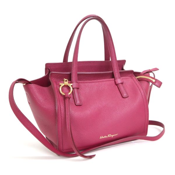 2000196256500019 1 Ferragamo Amy 2Way Bag Pink Purple