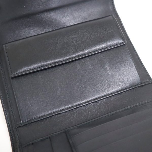 2000234256500058 7 Prada Trifold Wallet Black