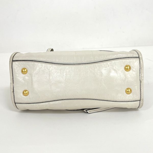 2000255256500011 6 Miu Miu 2WAY bag leather off white x gold hardware RL0104