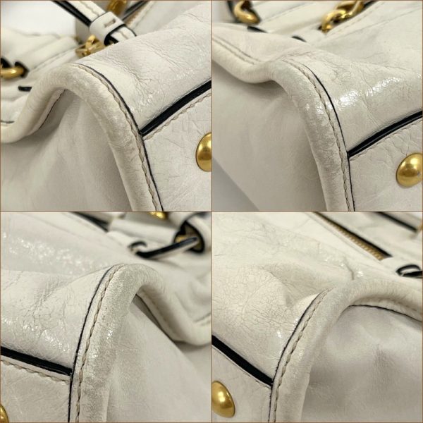 2000255256500011 7 Miu Miu 2WAY bag leather off white x gold hardware RL0104