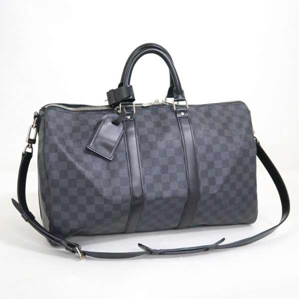 2000345256600033 1 Louis Vuitton Keepall Bandouliere 45 Damier Graphite