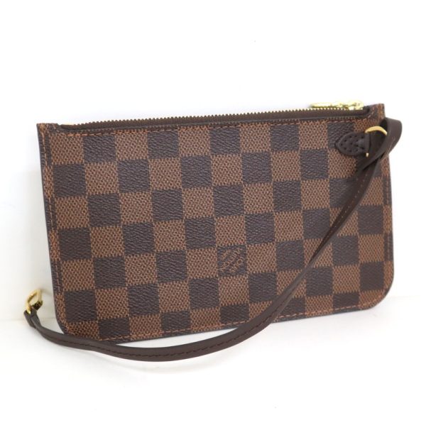 2000803256500666 1 Louis Vuitton Neverfull PM Pouch Damier Brown