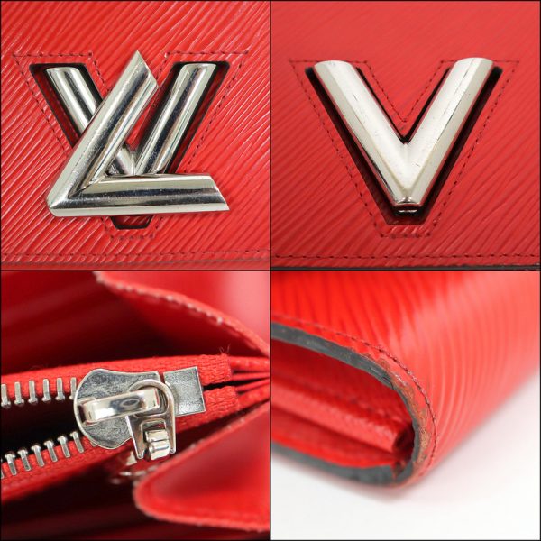 2001017255900321 7 Louis Vuitton Epi Portefeuille Twist Wallet Red