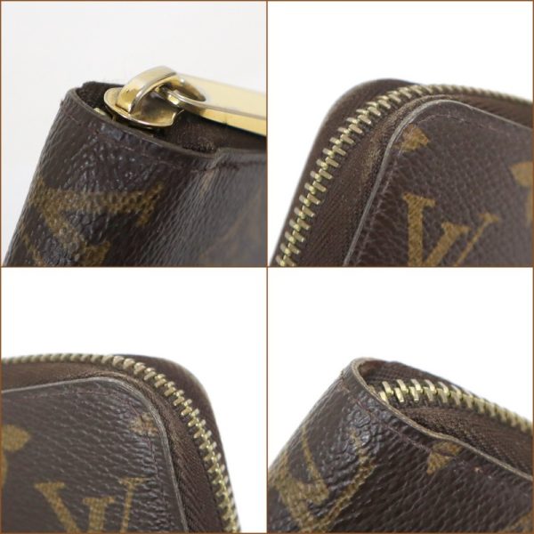 2001017256500825 4 Louis Vuitton Monogram Zippy Wallet Brown