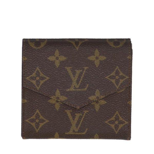 20022 2 Louis Vuitton Portomone Cult Credit Monogram Wallet Brown