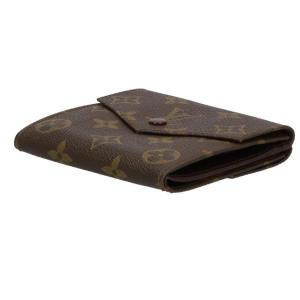 20022 3 Louis Vuitton Portomone Cult Credit Monogram Wallet Brown