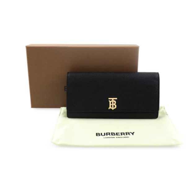 2003063007080 8 Burberry Leather Wallet Black