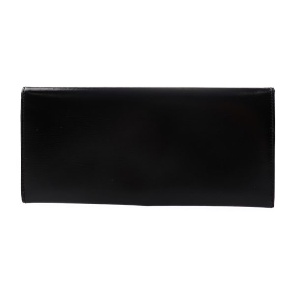 2003063007082 3 Loewe Leather Long Wallet Black