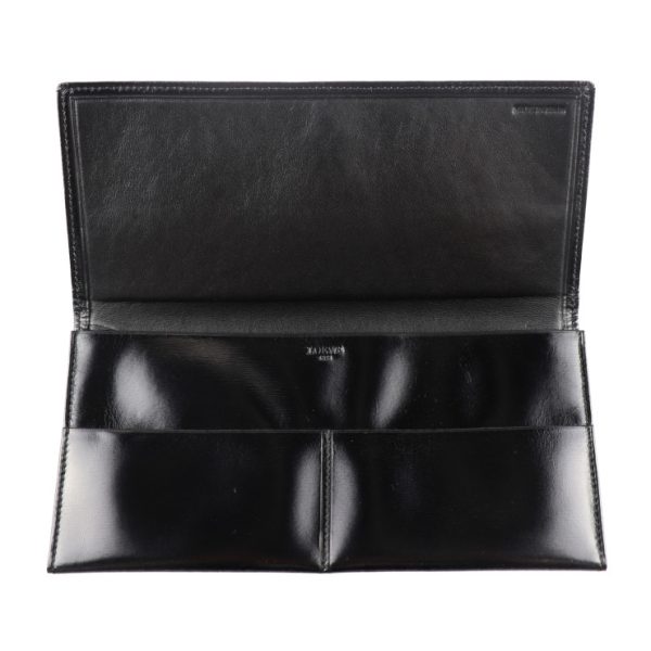 2003063007082 4 Loewe Leather Long Wallet Black