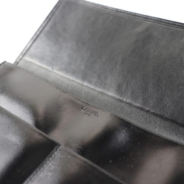 2003063007082 6 Loewe Leather Long Wallet Black