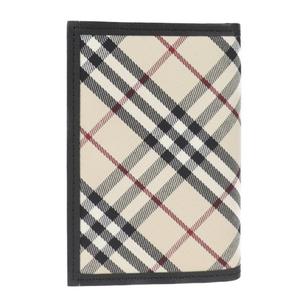 2003123007100 3 Burberry Canvas Leather Card Holder Beige Black Red