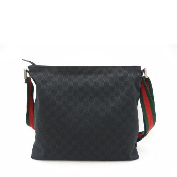 20039 2 Gucci GG Canvas Shoulder Bag Black