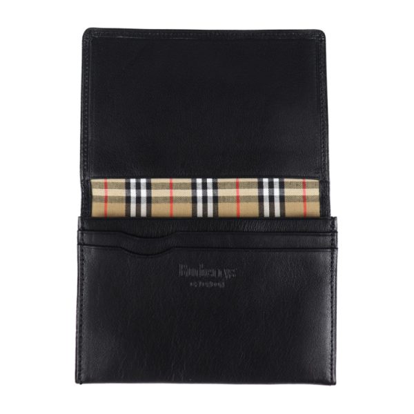 2004083002054 4 Burberry Leather Card Case Black