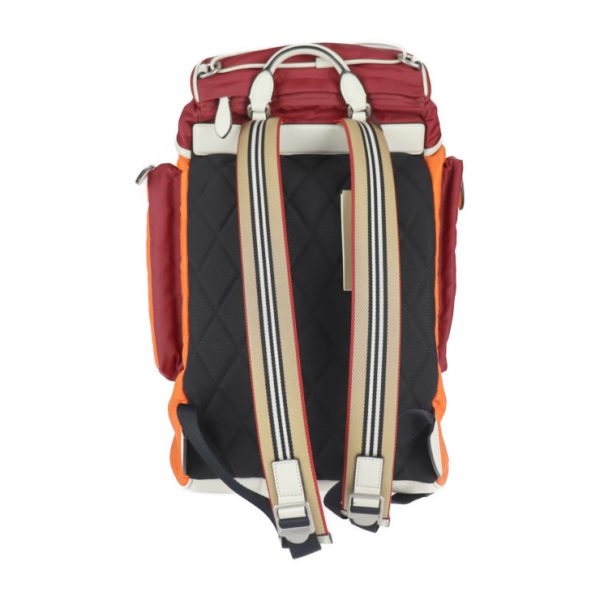 2005083007099 3 Burberry Nylon Backpack Red Orange White