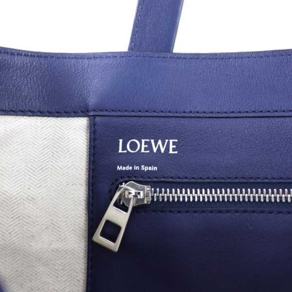 2007053007069 9 Loewe East West Leather Tote Bag Blue