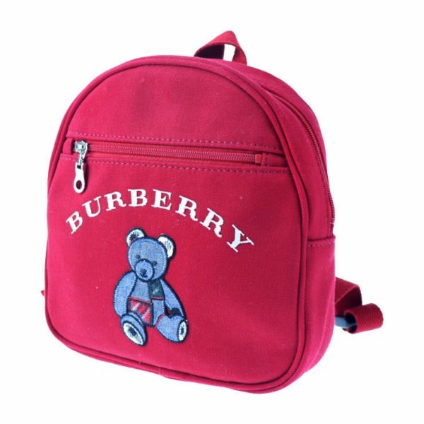 2007073002072 2 Burberry Canvas Mini Backpack Red