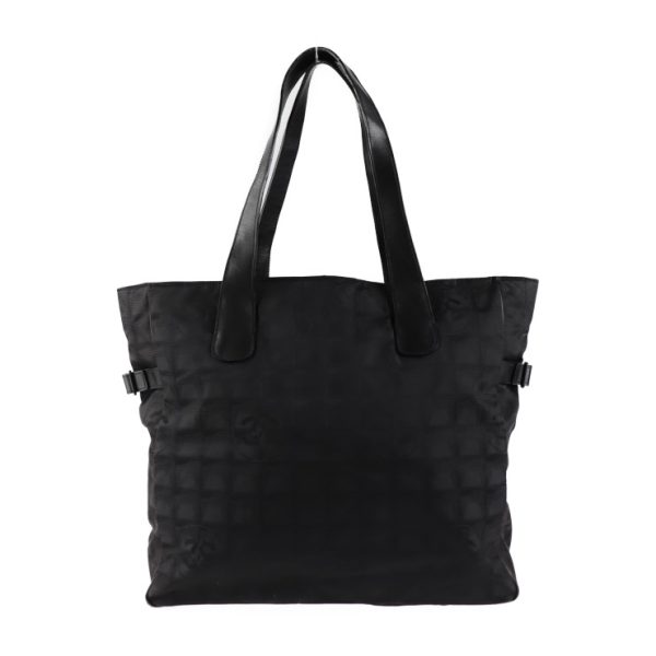 2008093002147 3 Chanel Travel Line Tote Bag Nylon Black