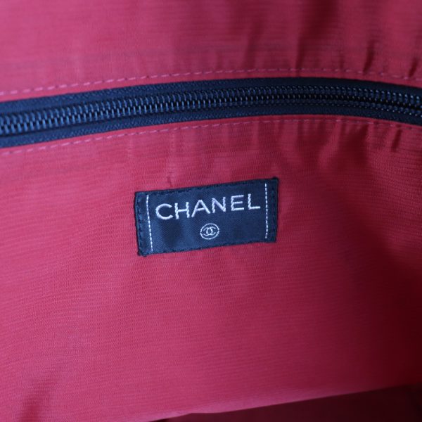 2008093002154 9 Chanel Travel Line Boston Bag Nylon Black