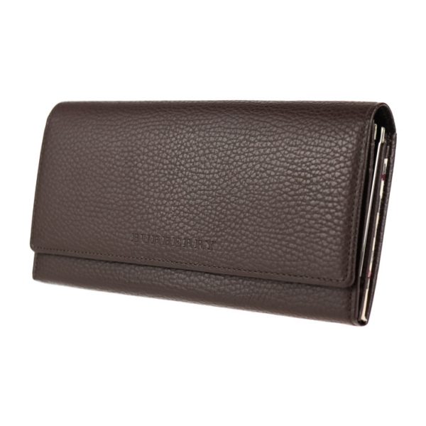 2009123002186 2 Burberry Leather Wallet Brown Bifold