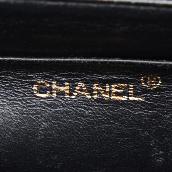 201 50310 7 CHANEL Mademoiselle Cocomark Handbag Black Caviar Skin