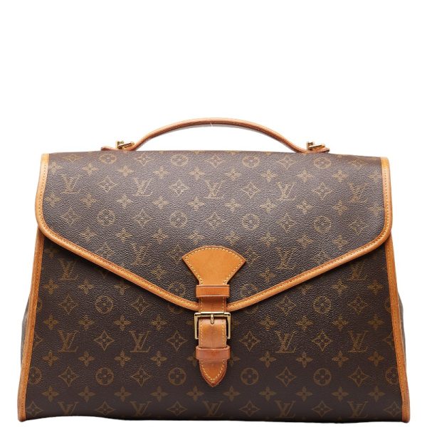 201 50316 2 Louis Vuitton Monogram Beverly MM Bag M51120 Brown