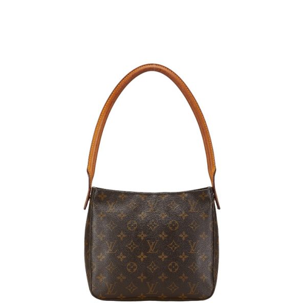 201 54136 3 Louis Vuitton Looping MM Shoulder Bag Handbag M51146 Brown