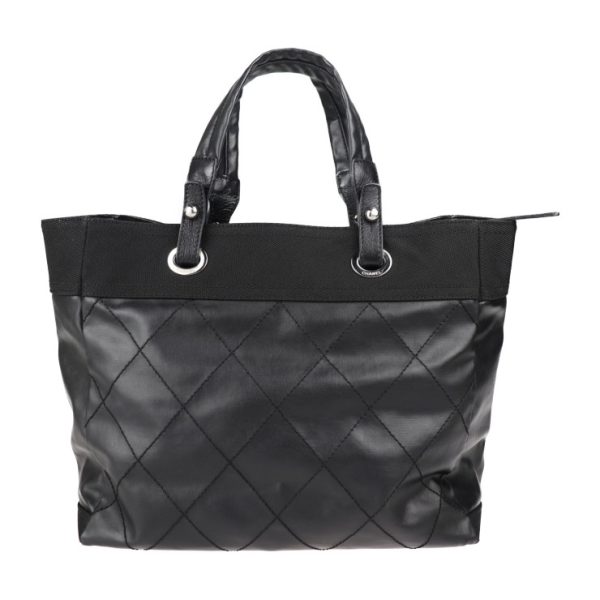 2010123007221 3 Chanel MM Paris Biarritz Tote Bag Canvas Black