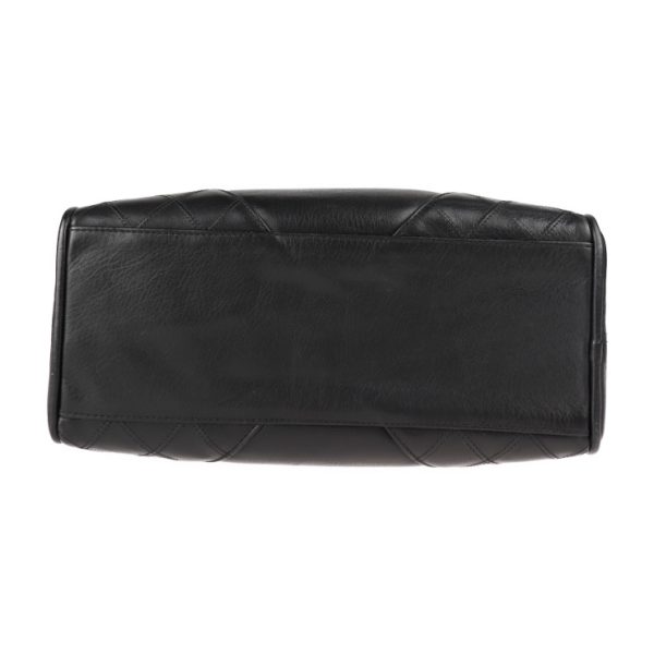 2010123007223 4 Chanel Clutch Bag Cocomark Bicolore Pouch Black