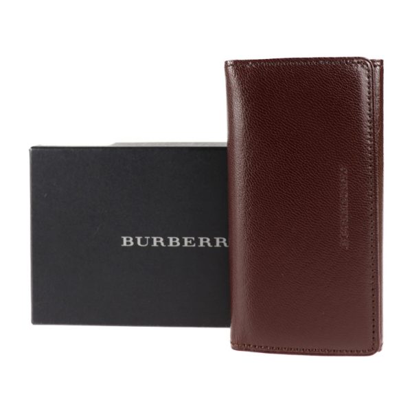 2010123007254 7 Burberry Leather Key Case Brown