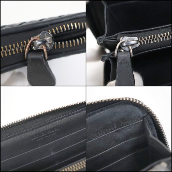 2010303255500020 7 Bottega Veneta Intrecciato Long Wallet Black