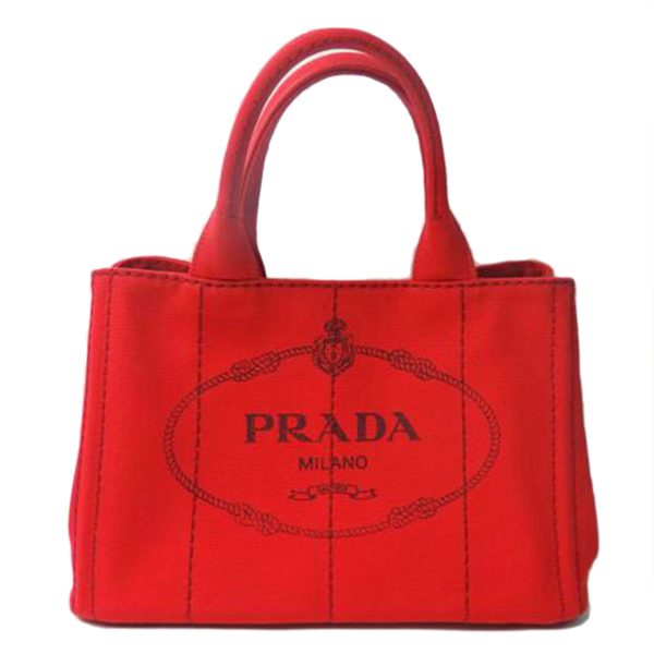 20109 1 PRADA Prada Kanapa 2way Bag Rosso