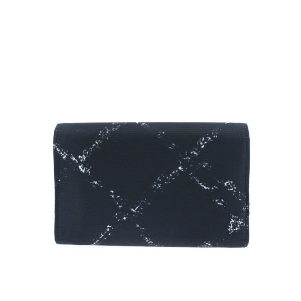 2011023002088 3 Chanel Travel Line Trifold Wallet Nylon Black